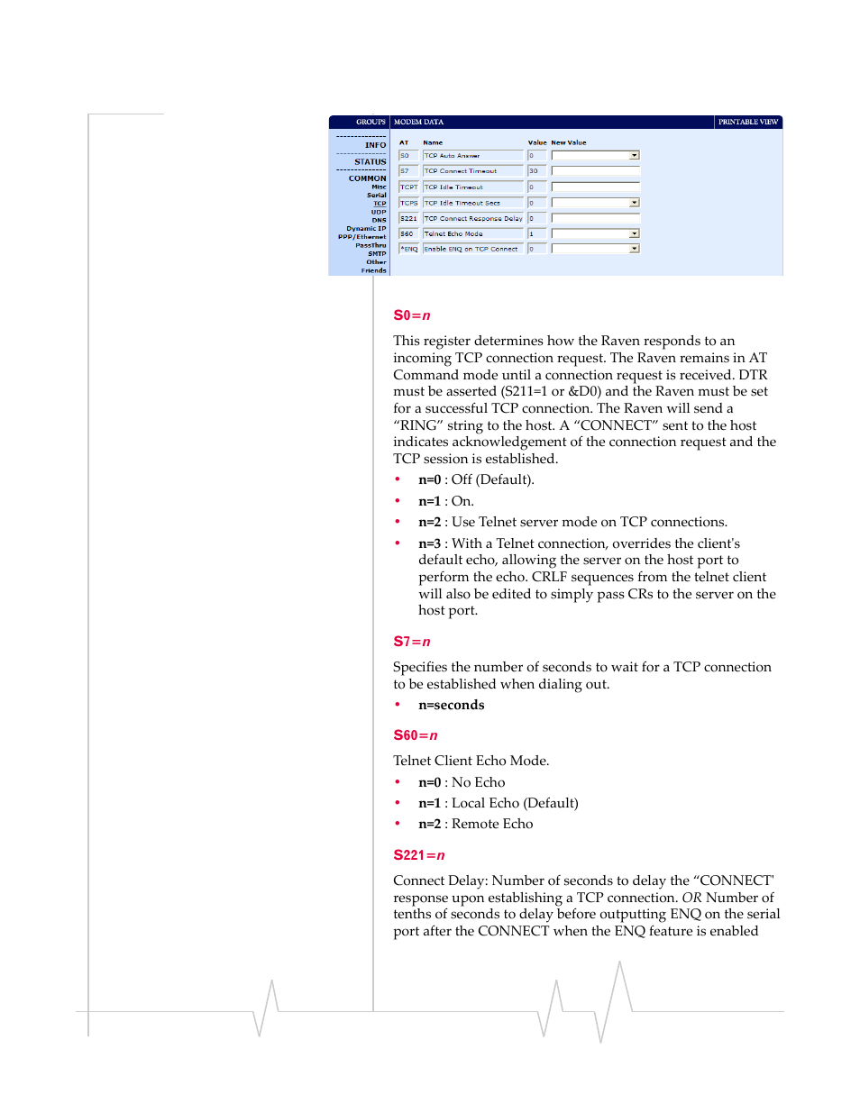 S0=n s7=n s60=n s221=n | Sierra Wireless RAVEN 1X 20070914 User Manual | Page 117 / 176