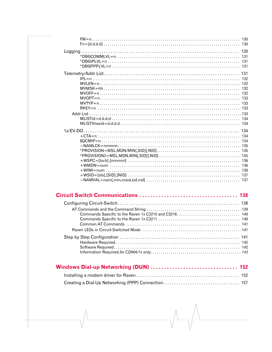 Sierra Wireless RAVEN 1X 20070914 User Manual | Page 12 / 176