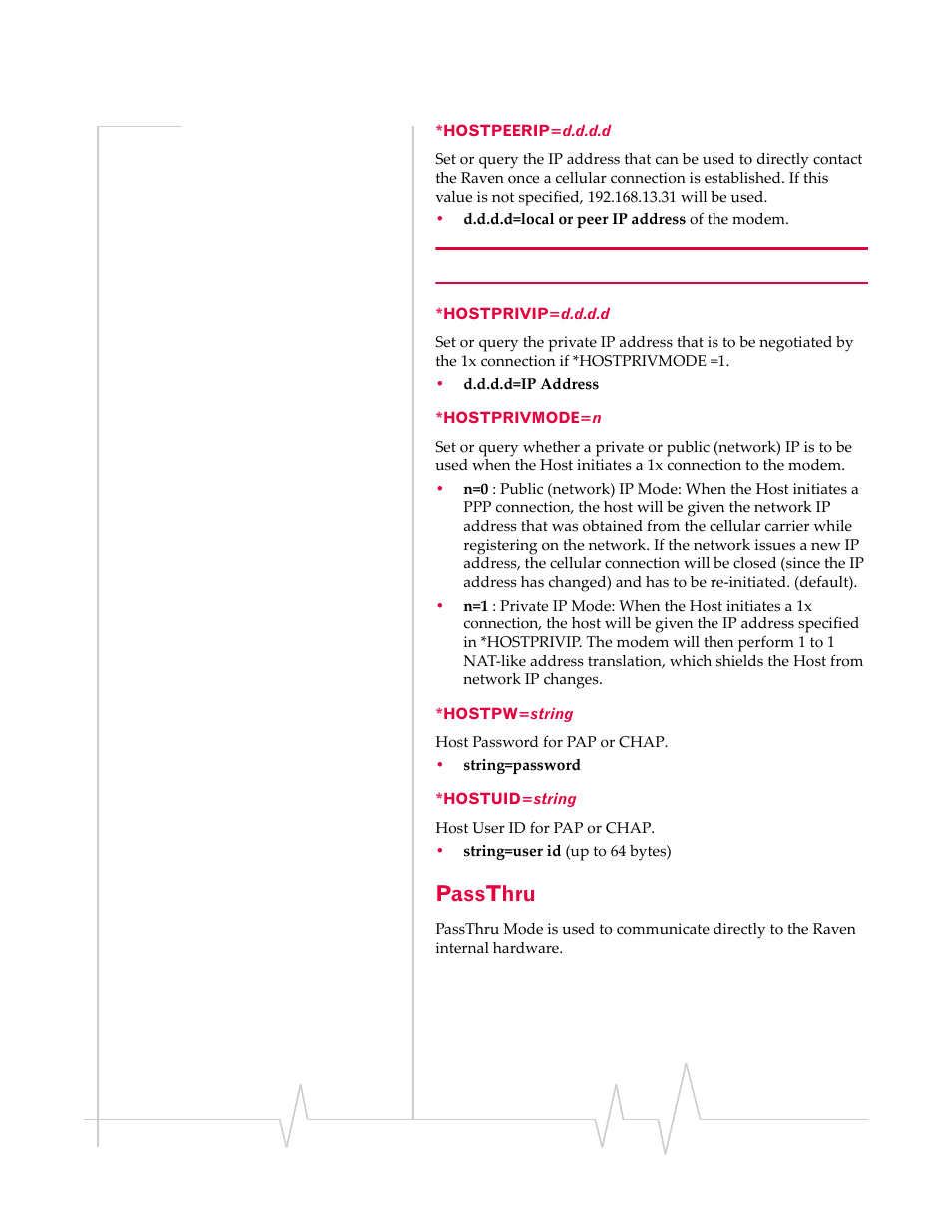 Passthru | Sierra Wireless RAVEN 1X 20070914 User Manual | Page 125 / 176