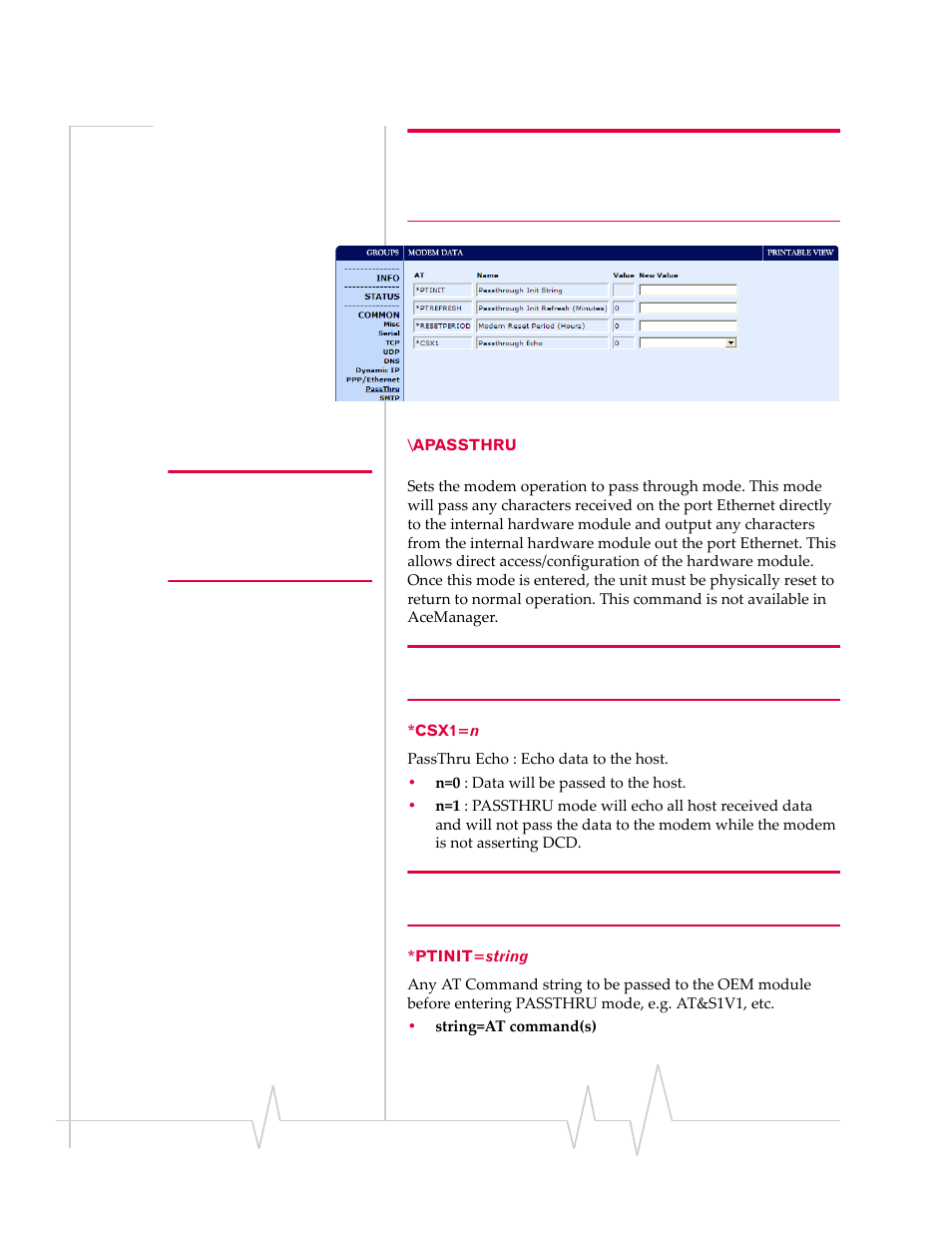 Apassthru *csx1=n *ptinit=string | Sierra Wireless RAVEN 1X 20070914 User Manual | Page 126 / 176