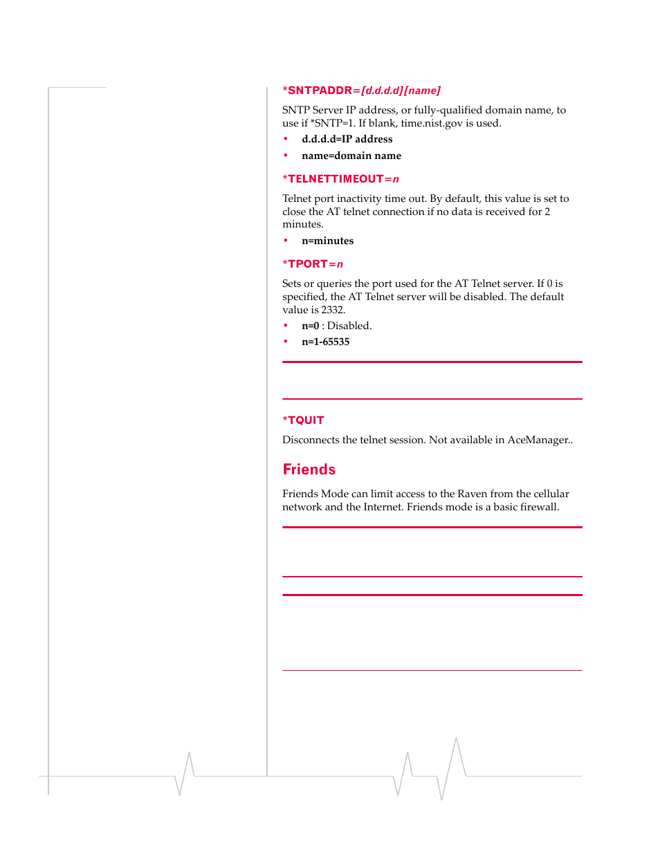 Friends | Sierra Wireless RAVEN 1X 20070914 User Manual | Page 134 / 176