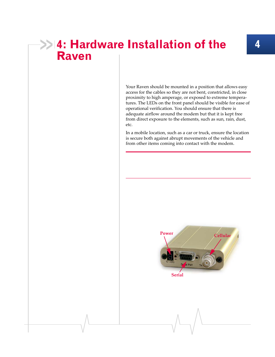 Hardware installation of the raven | Sierra Wireless RAVEN 1X 20070914 User Manual | Page 41 / 176