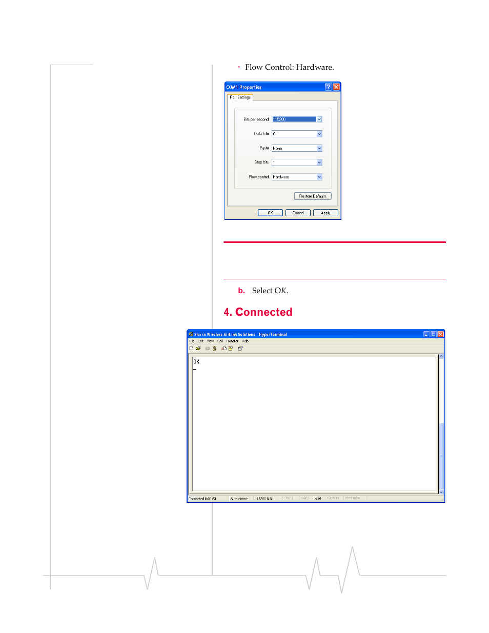 Connected | Sierra Wireless RAVEN 1X 20070914 User Manual | Page 58 / 176