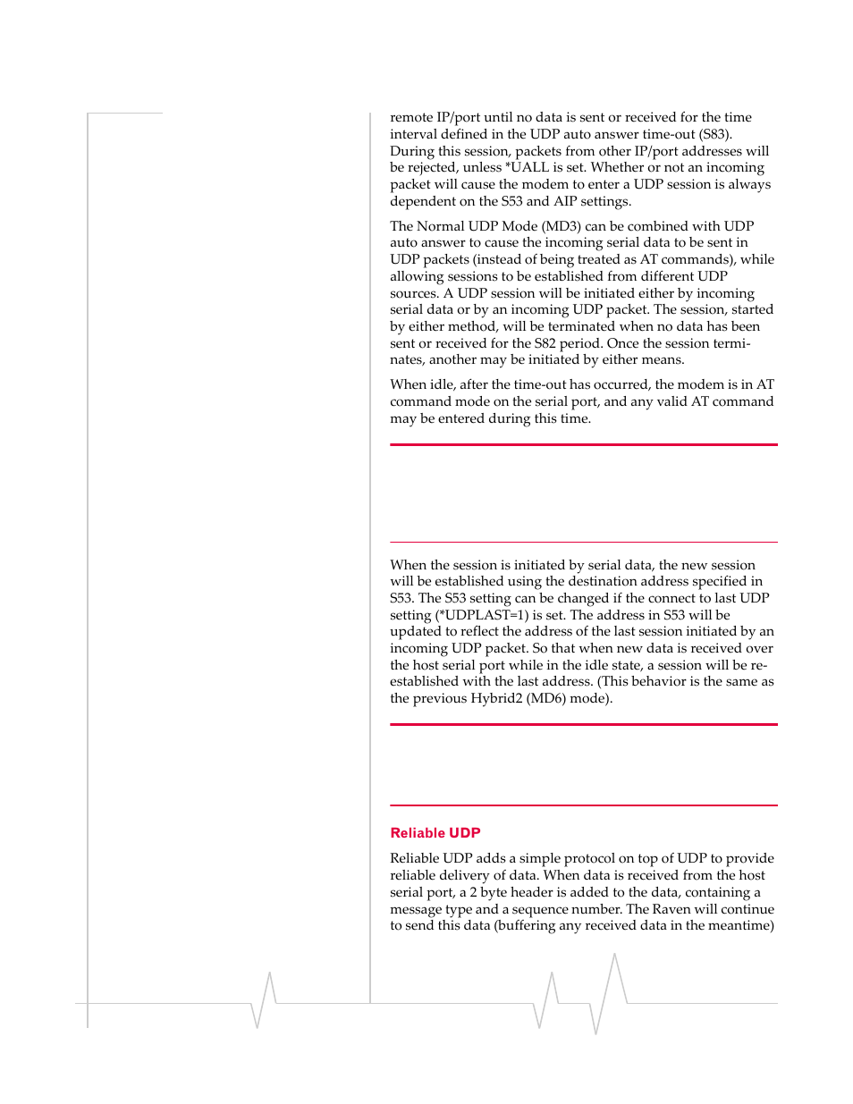 Reliable udp | Sierra Wireless RAVEN 1X 20070914 User Manual | Page 67 / 176