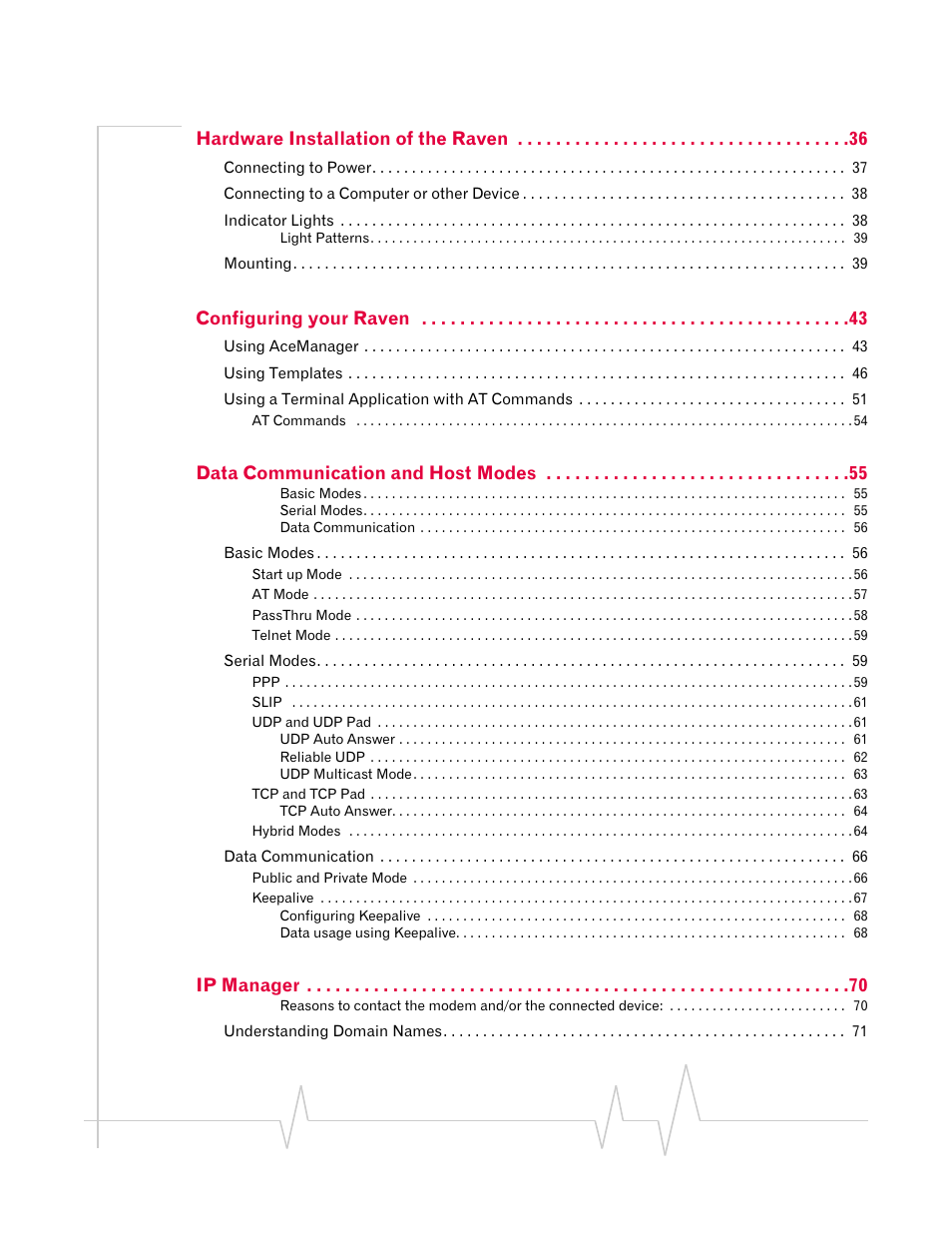 Sierra Wireless RAVEN 1X 20070914 User Manual | Page 7 / 176