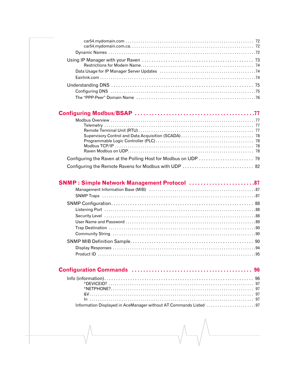 Sierra Wireless RAVEN 1X 20070914 User Manual | Page 8 / 176