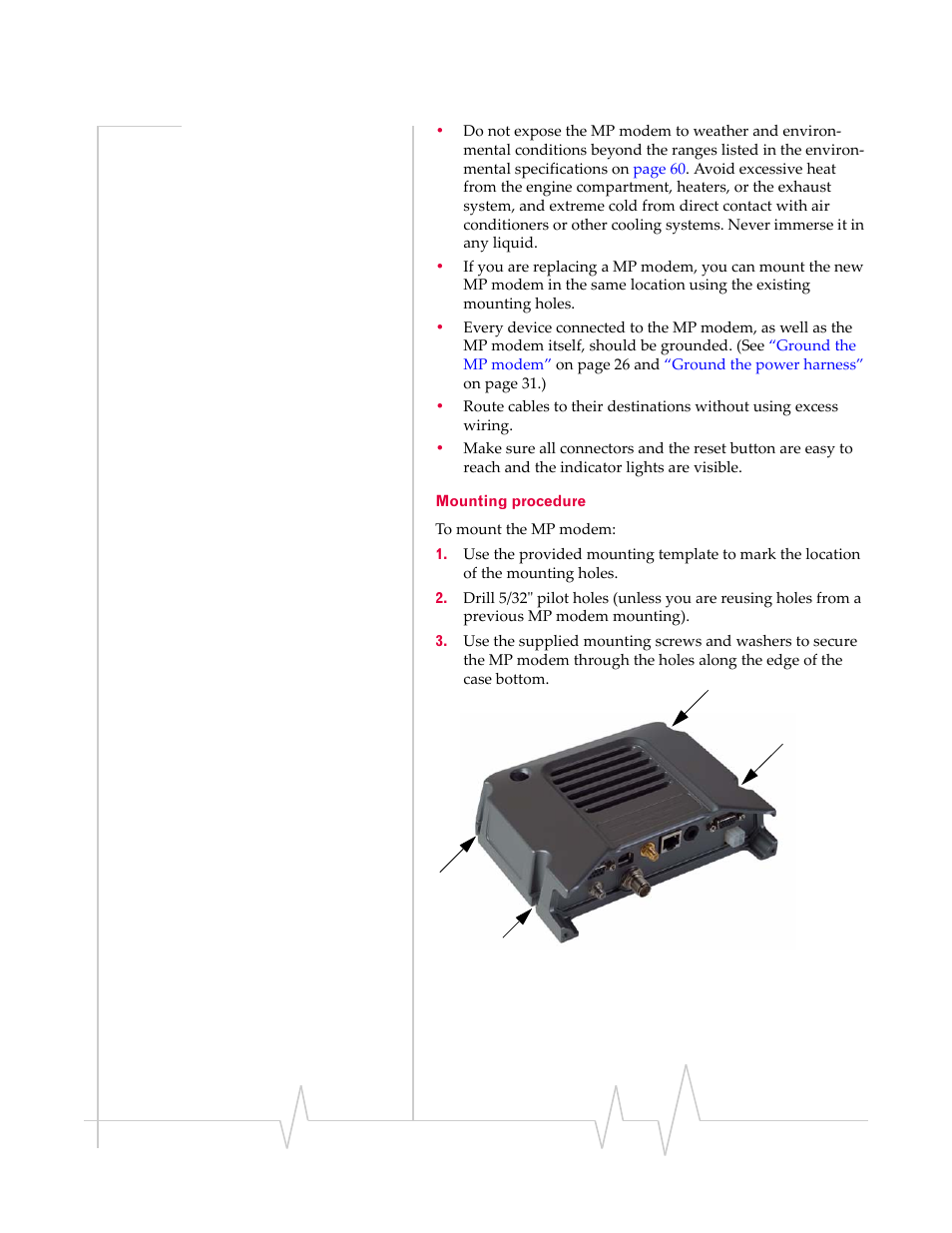 Mounting procedure | Sierra Wireless MP 595 User Manual | Page 25 / 68