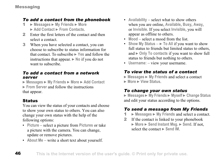 Sunway GSM 900 User Manual | Page 46 / 97