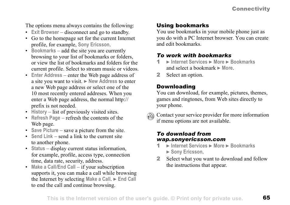 Sunway GSM 900 User Manual | Page 65 / 97