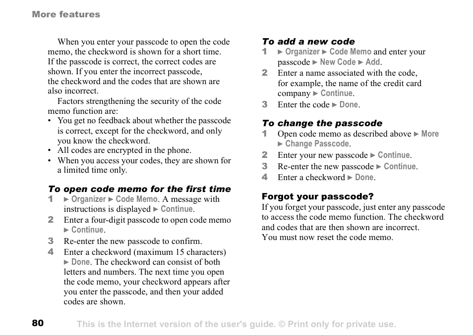 Sunway GSM 900 User Manual | Page 80 / 97