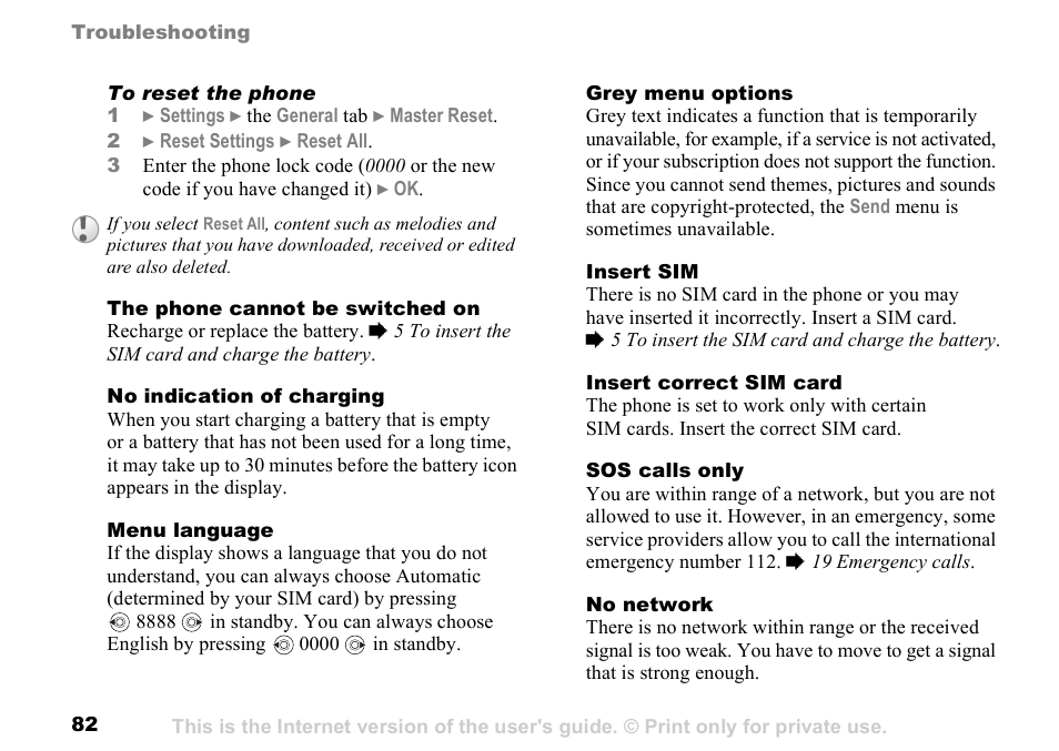 Sunway GSM 900 User Manual | Page 82 / 97