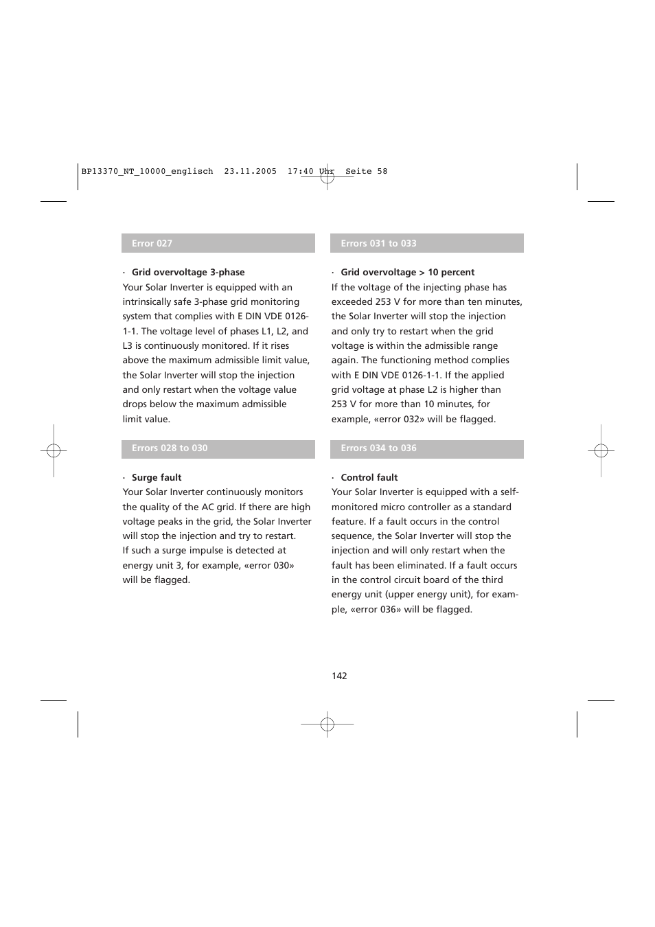 Sunway NT 10000 User Manual | Page 58 / 82