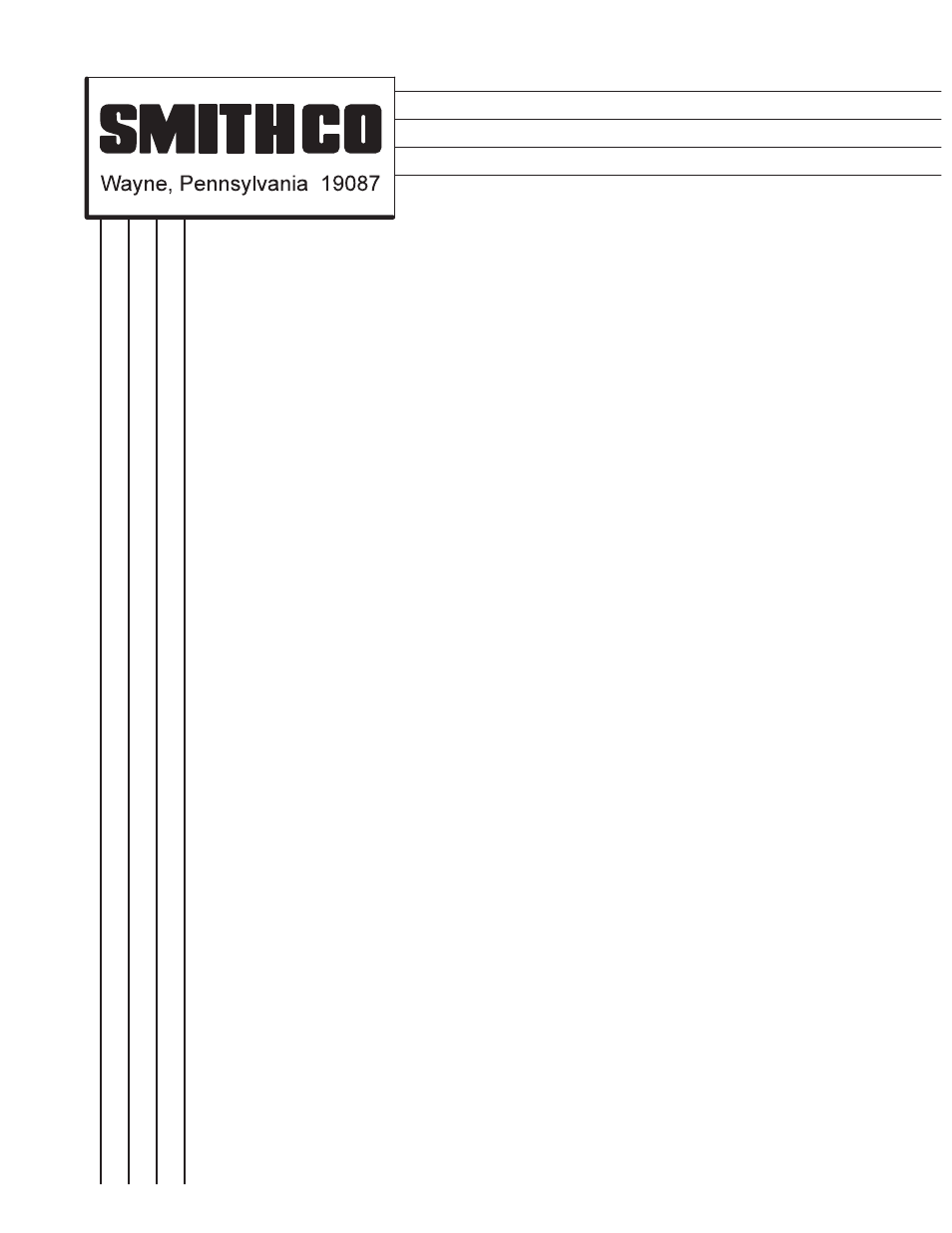 Smithco 72-000-A User Manual | 16 pages