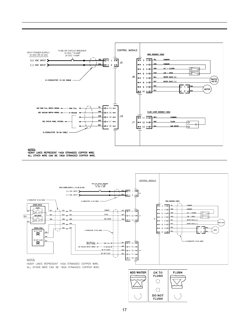 Marine wiring diagrams | SeaLand 3000 User Manual | Page 17 / 24