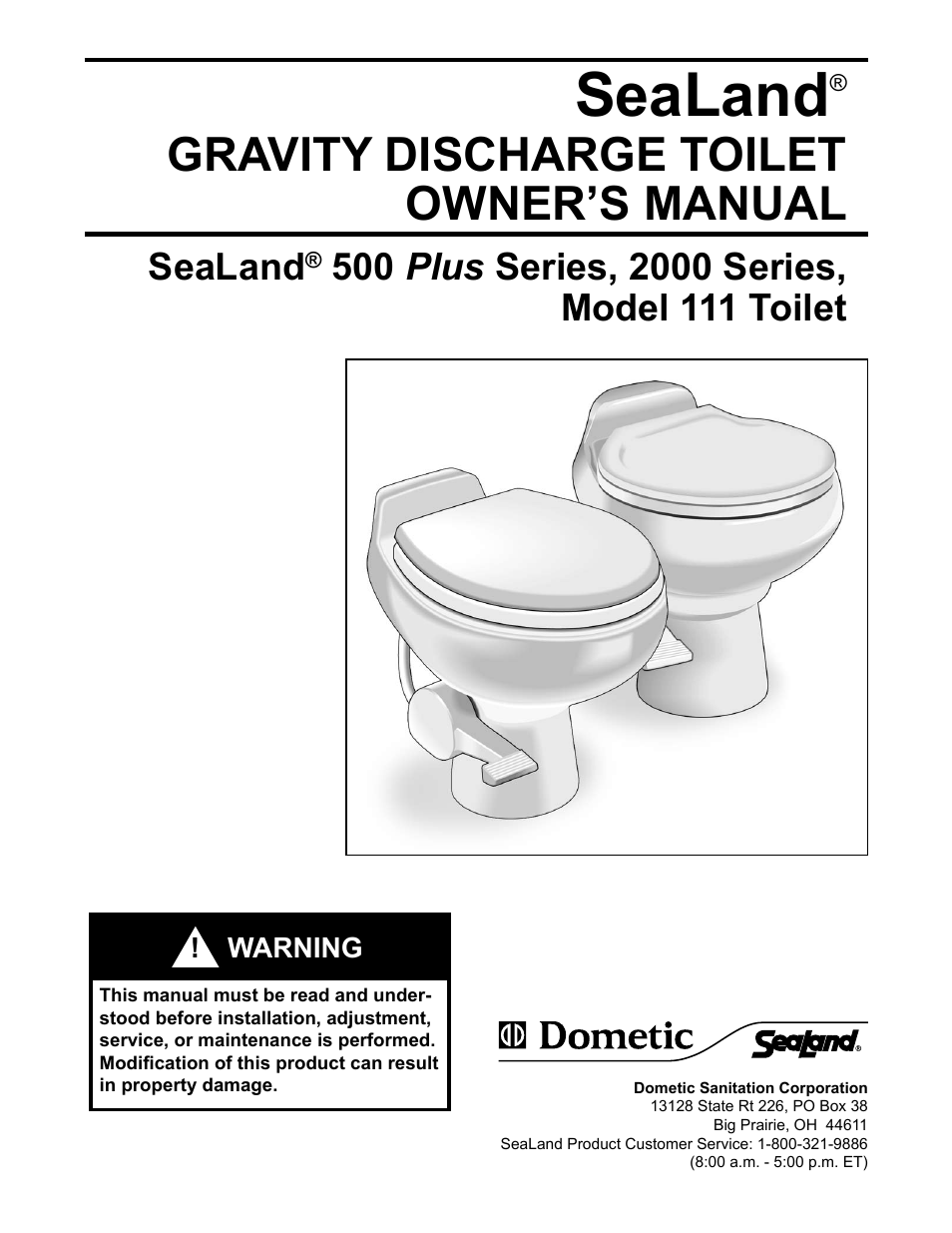 SeaLand 111 User Manual | 8 pages