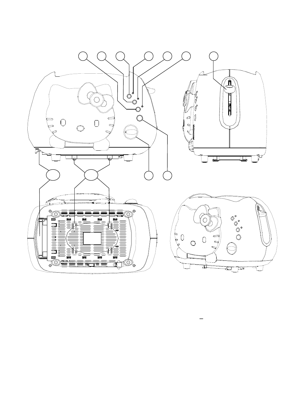 Functions and controls | Spectra Hello Kitty KT5211 User Manual | Page 3 / 5