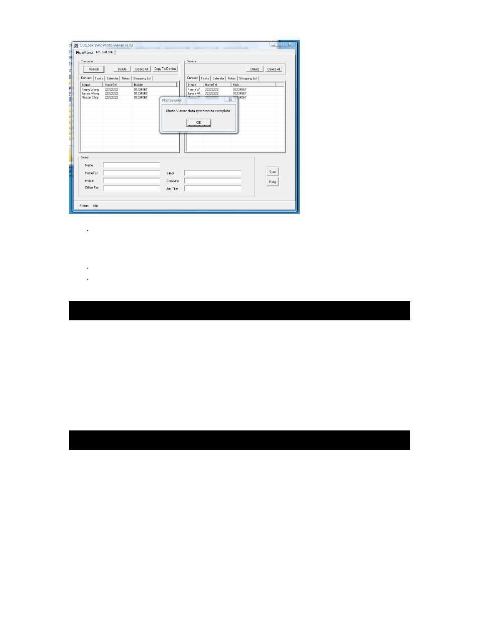Specification service | Spectra DPF-105 User Manual | Page 9 / 9