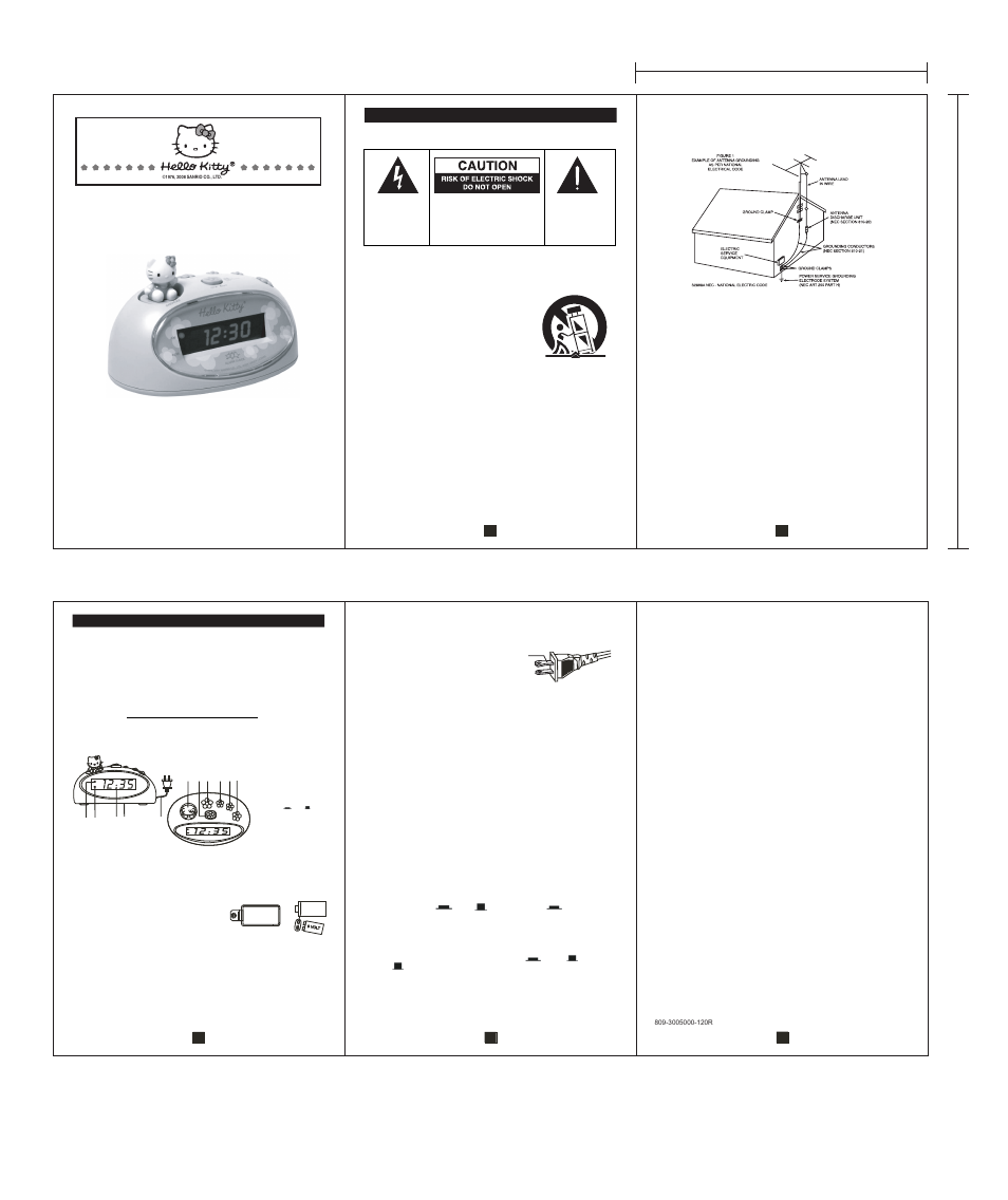 Spectra Hello Kitty KT3005P User Manual | 1 page