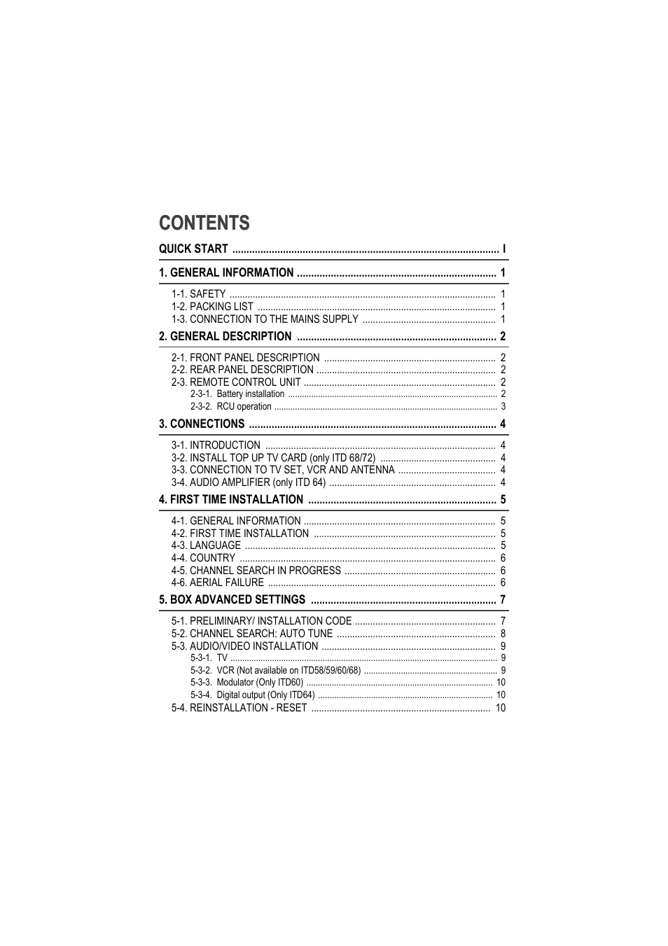 Sagem ITD 60 User Manual | Page 5 / 32