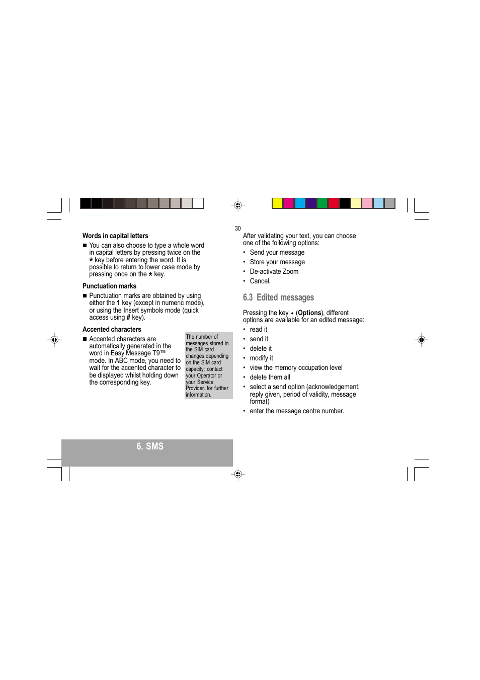 3 edited messages | Sagem MY 302X User Manual | Page 31 / 63