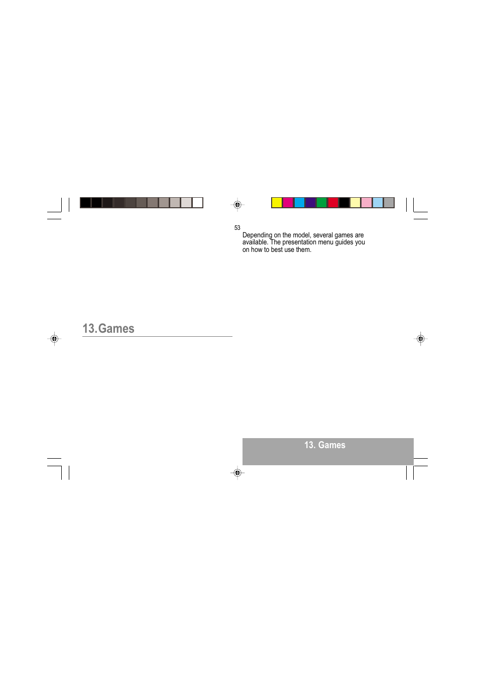 Games | Sagem MY 302X User Manual | Page 54 / 63