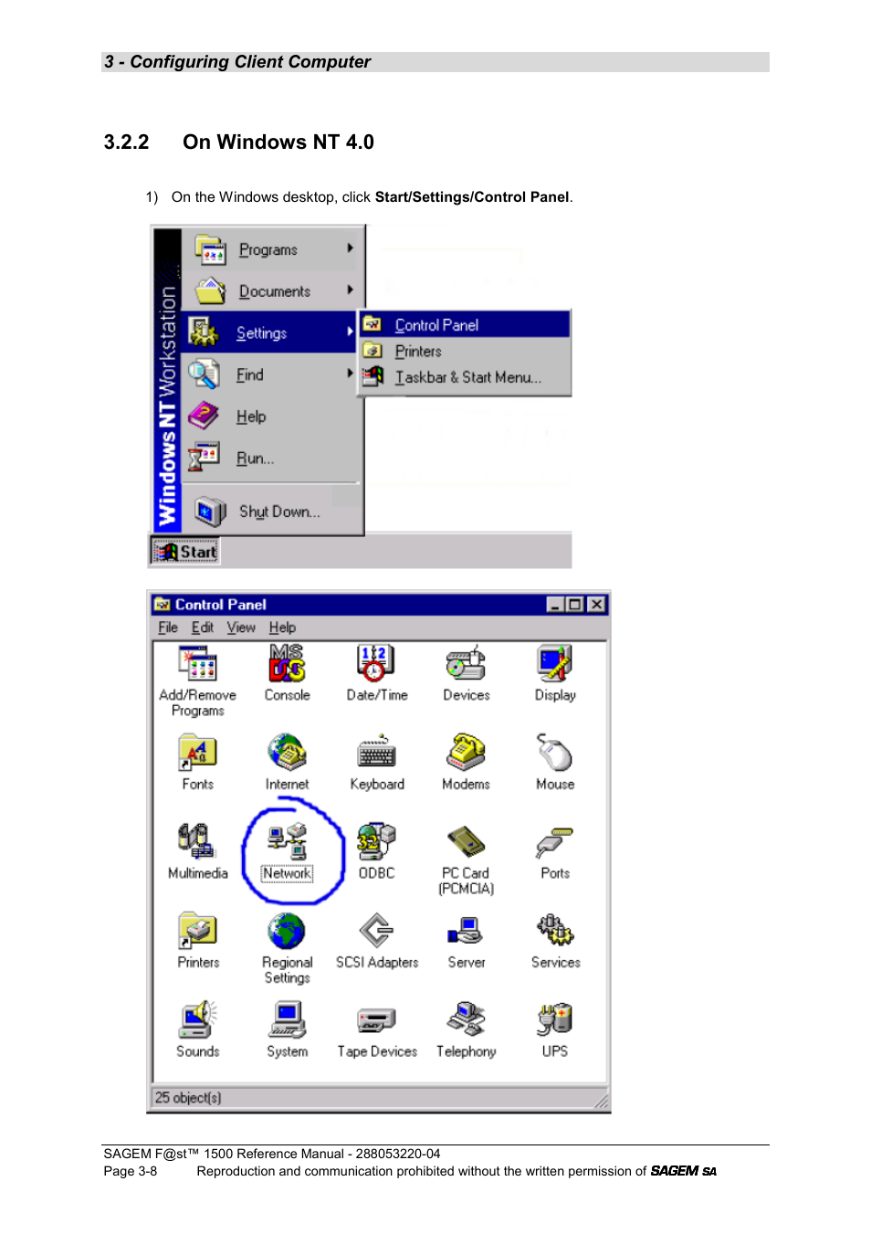 2 on windows nt 4.0 | Sagem SAGEMFAST 1500WG User Manual | Page 32 / 138
