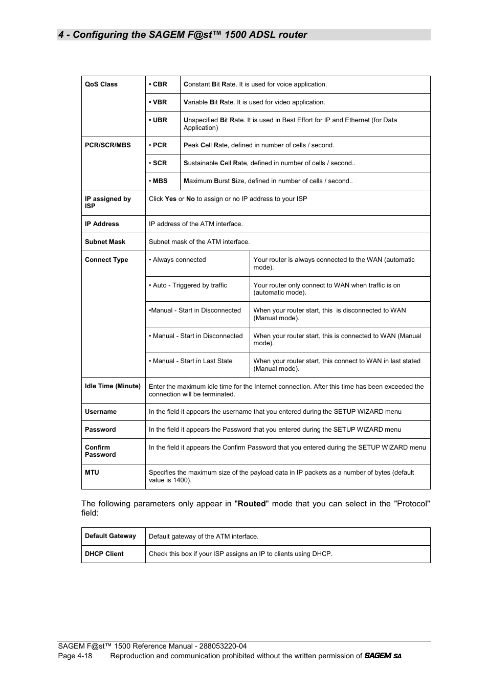 Sagem SAGEMFAST 1500WG User Manual | Page 64 / 138