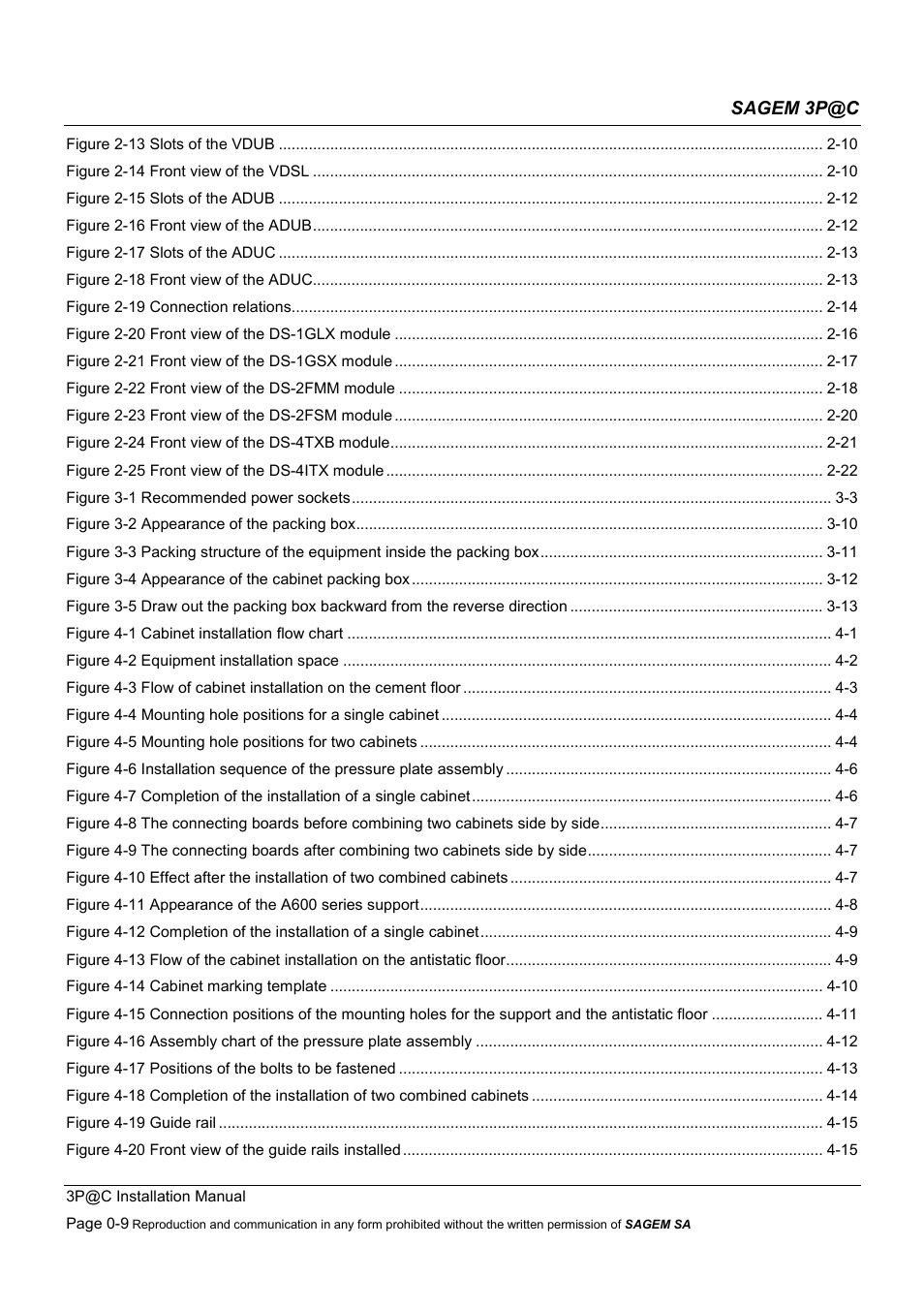 Sagem 3p@c | Sagem 4450E User Manual | Page 10 / 198