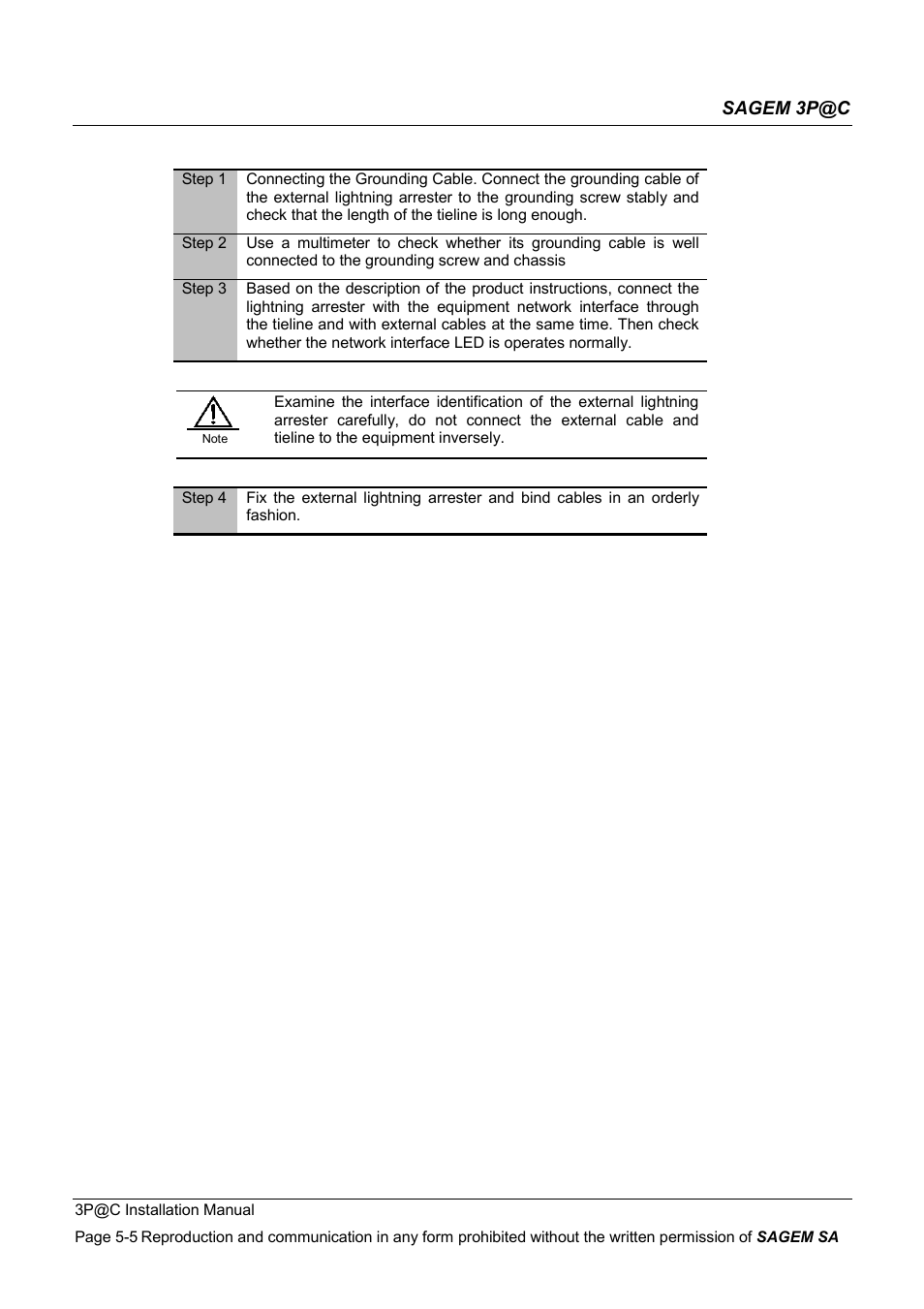 Sagem 4450E User Manual | Page 106 / 198