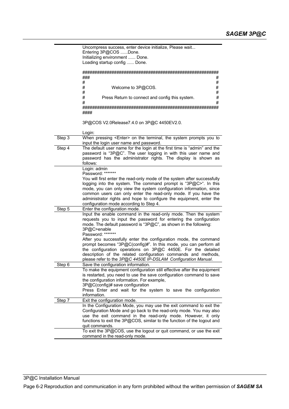 Sagem 3p@c | Sagem 4450E User Manual | Page 109 / 198