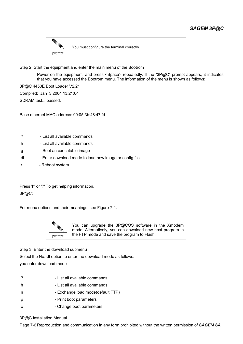 Sagem 4450E User Manual | Page 121 / 198