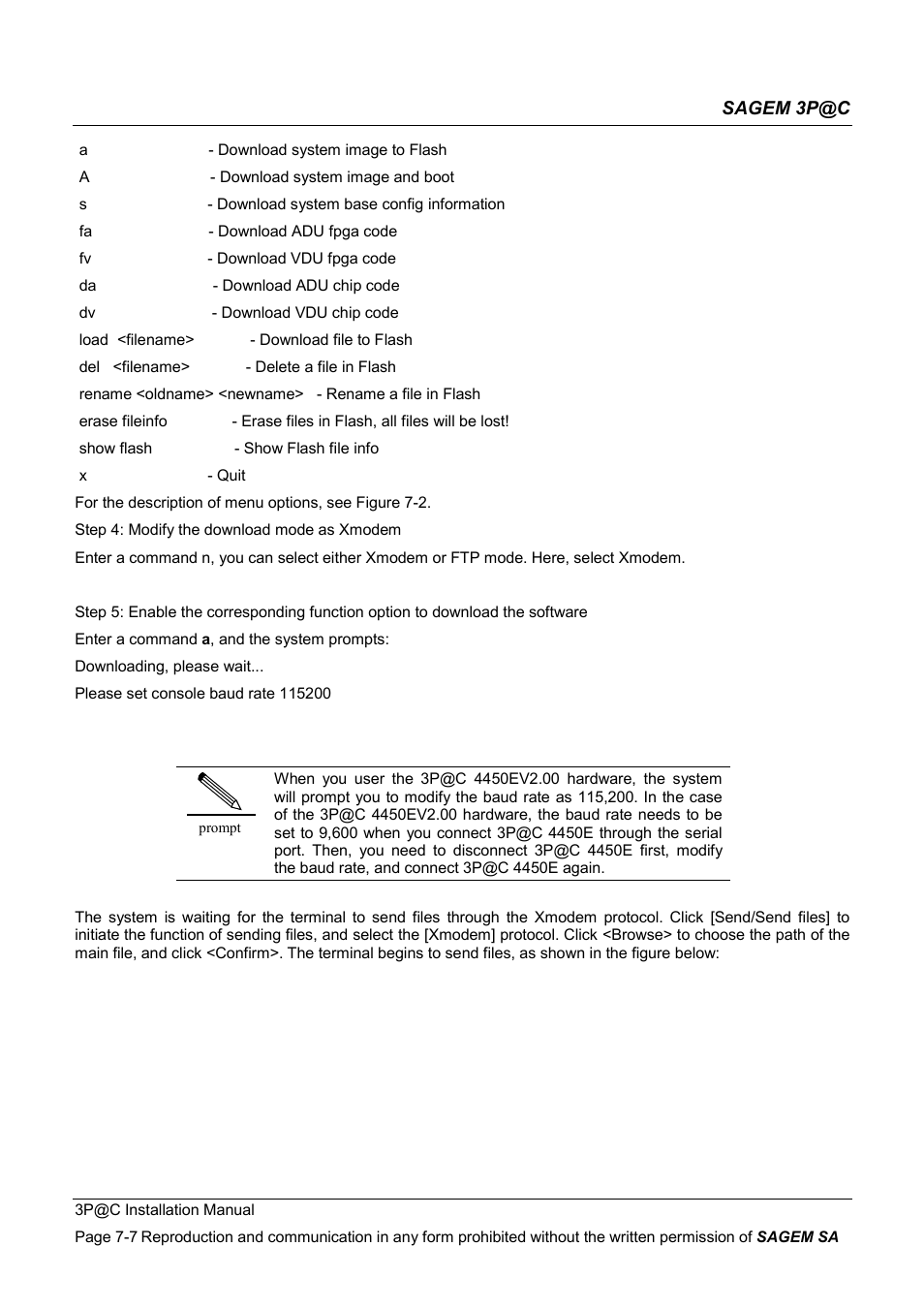 Sagem 4450E User Manual | Page 122 / 198