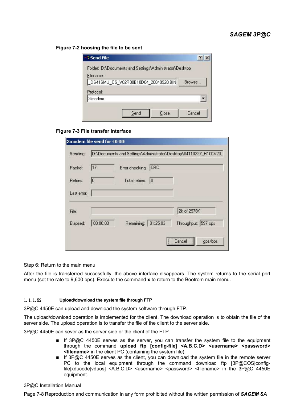 Sagem 3p@c | Sagem 4450E User Manual | Page 123 / 198