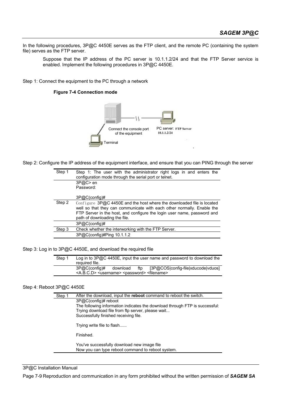 Sagem 3p@c | Sagem 4450E User Manual | Page 124 / 198