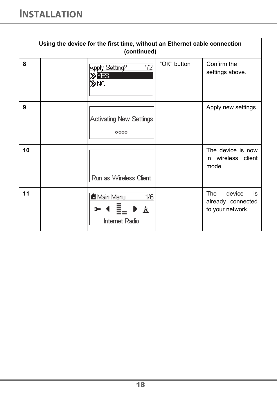 Nstallation | Sagem 700 User Manual | Page 18 / 64