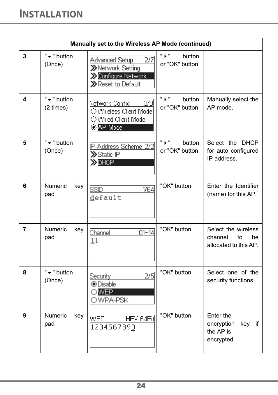 Nstallation | Sagem 700 User Manual | Page 24 / 64