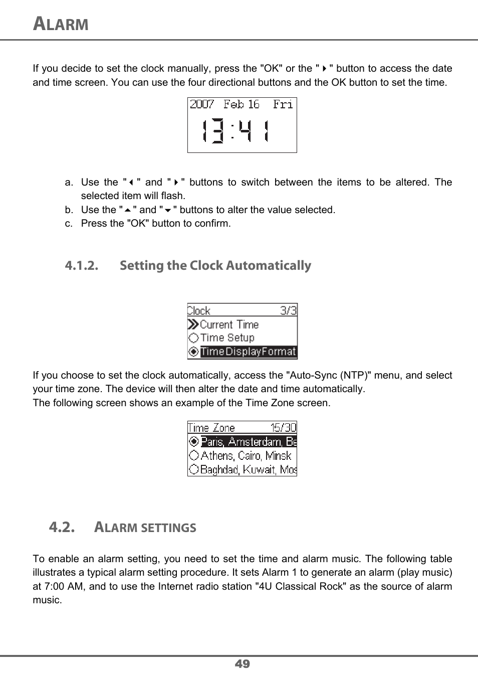 Larm | Sagem 700 User Manual | Page 49 / 64