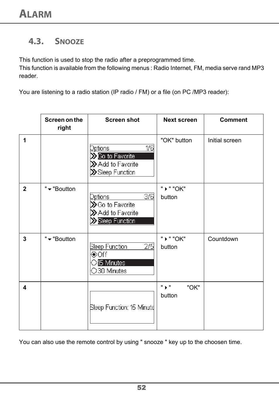 Larm | Sagem 700 User Manual | Page 52 / 64