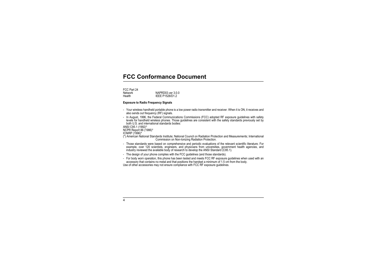 Fcc conformance document | Sagem myX-8 User Manual | Page 5 / 108