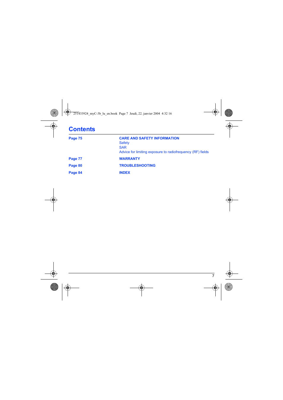 Sagem myC-3b User Manual | Page 10 / 91