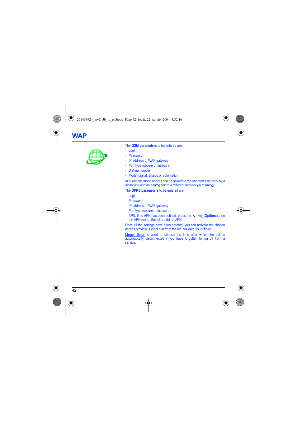 Sagem myC-3b User Manual | Page 45 / 91