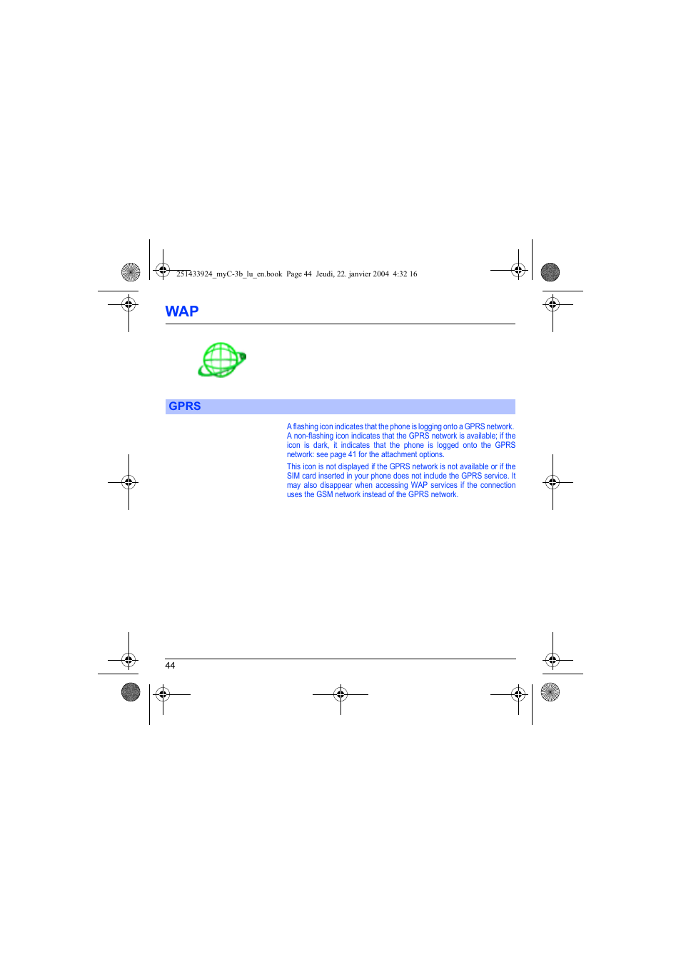 Gprs | Sagem myC-3b User Manual | Page 47 / 91