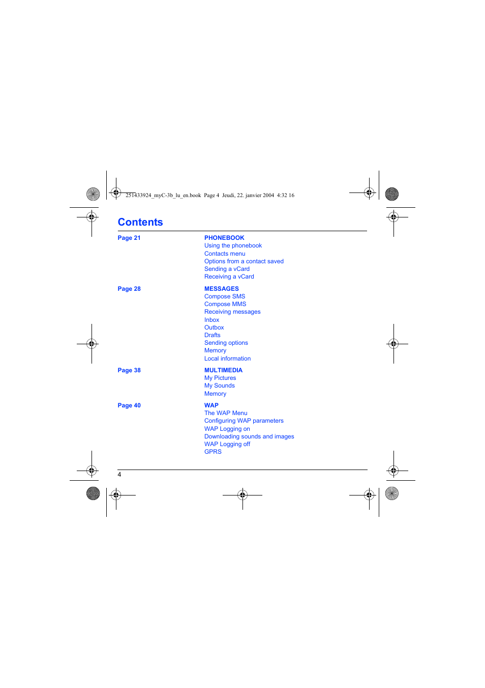 Sagem myC-3b User Manual | Page 7 / 91