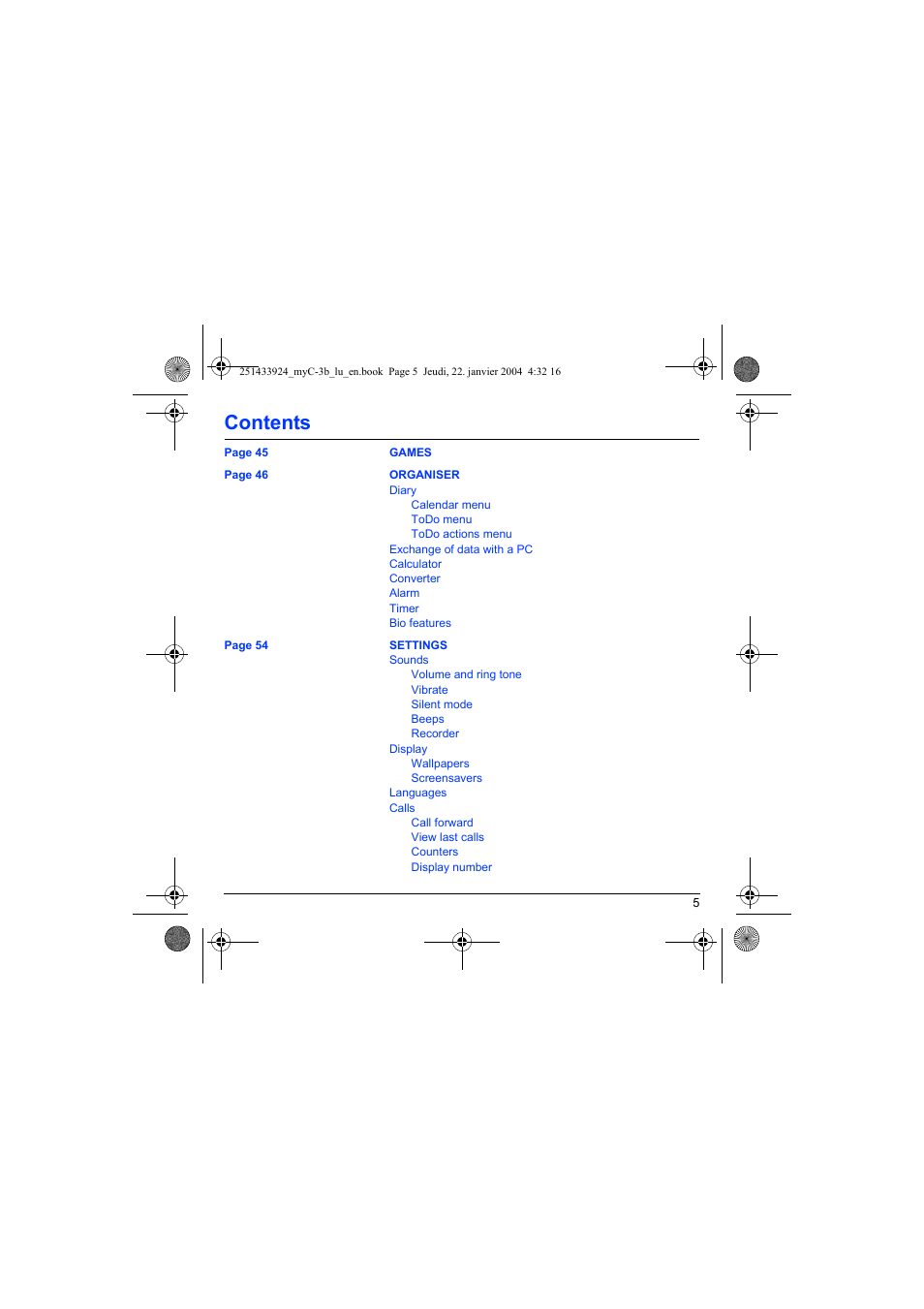 Sagem myC-3b User Manual | Page 8 / 91