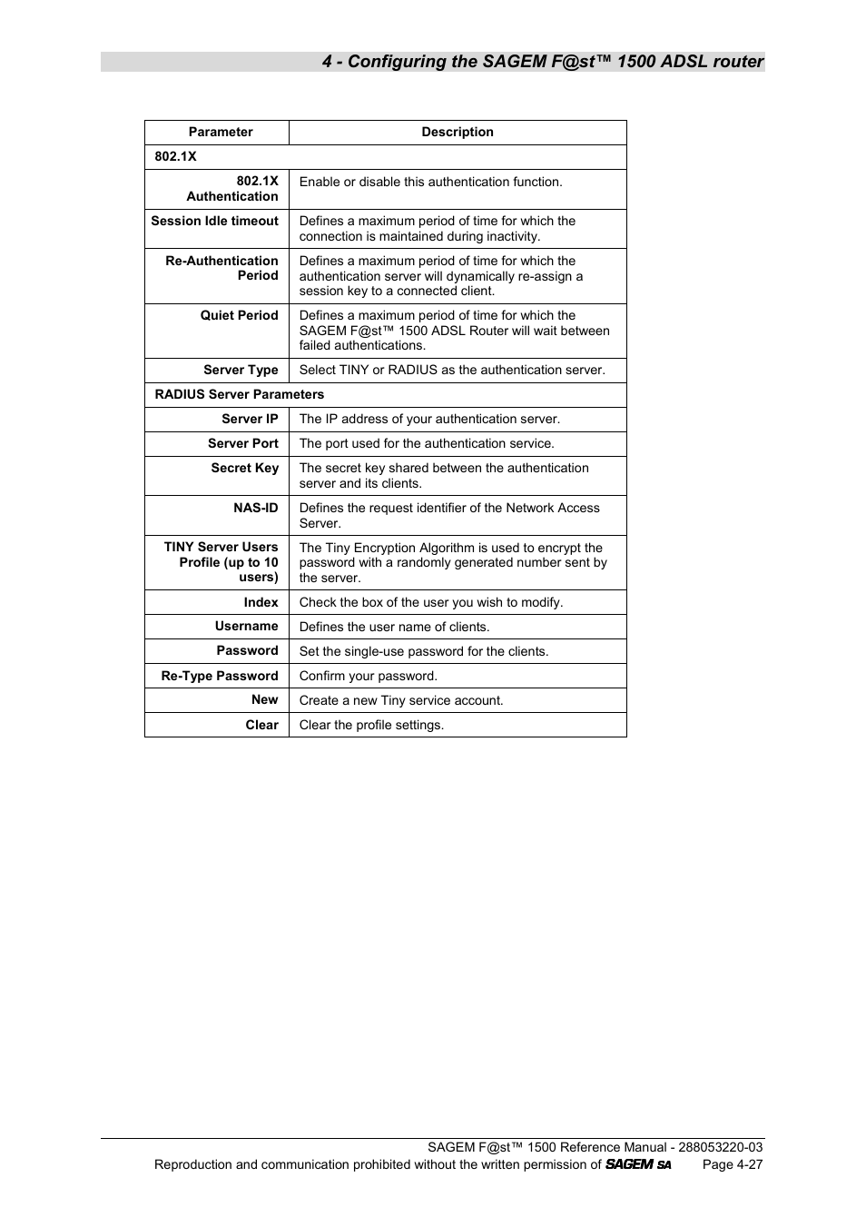 Sagem F@ST 1500WG User Manual | Page 73 / 134