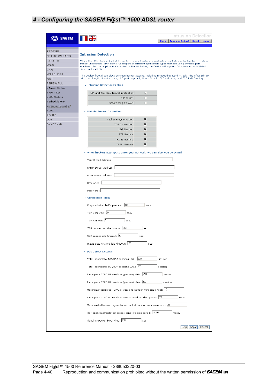 Sagem F@ST 1500WG User Manual | Page 86 / 134