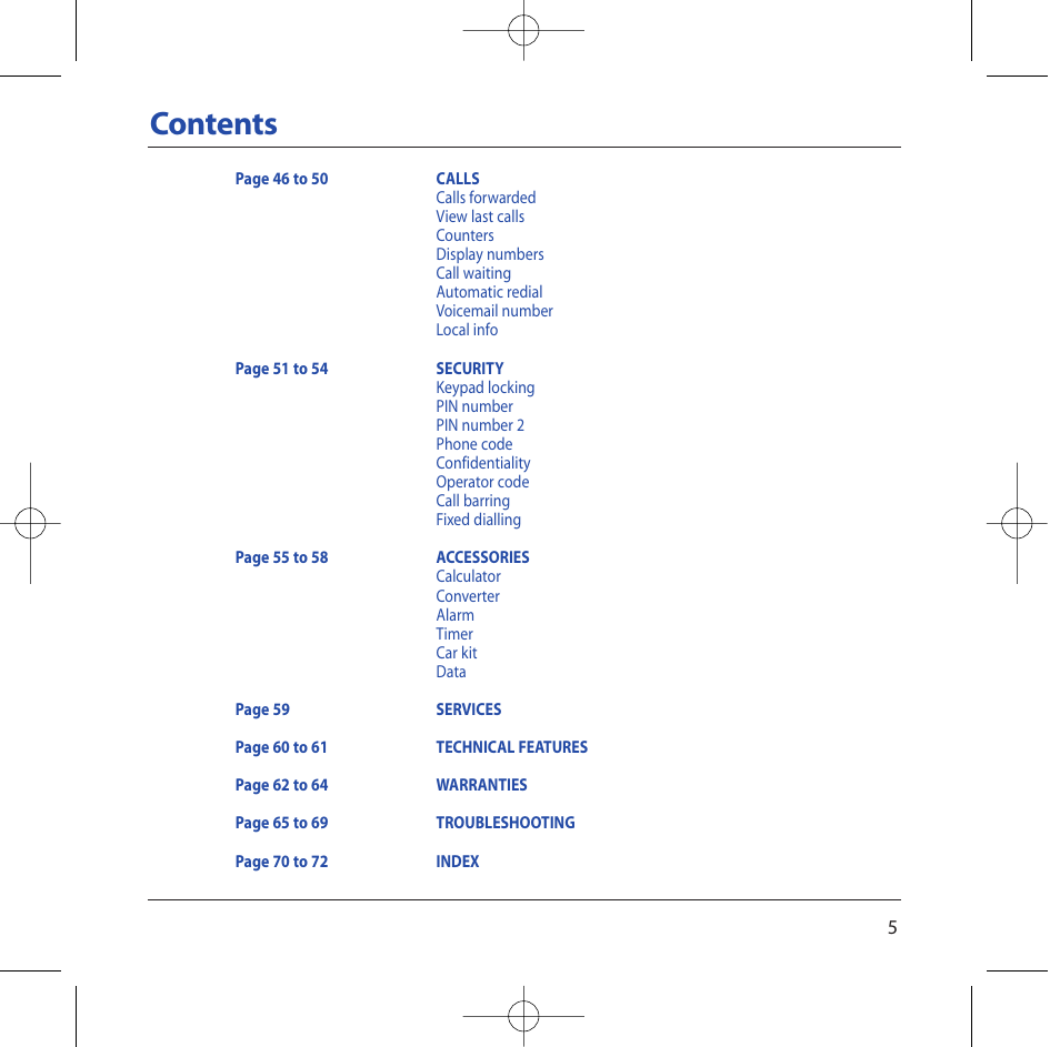 Sagem M2002 User Manual | Page 6 / 74