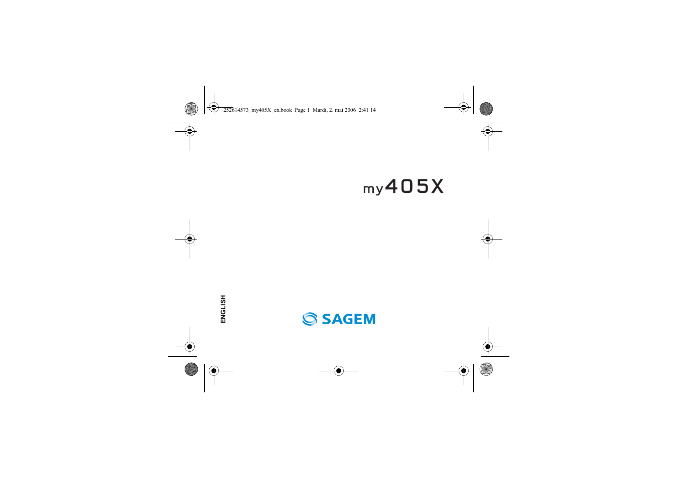 Sagem my405X User Manual | 64 pages