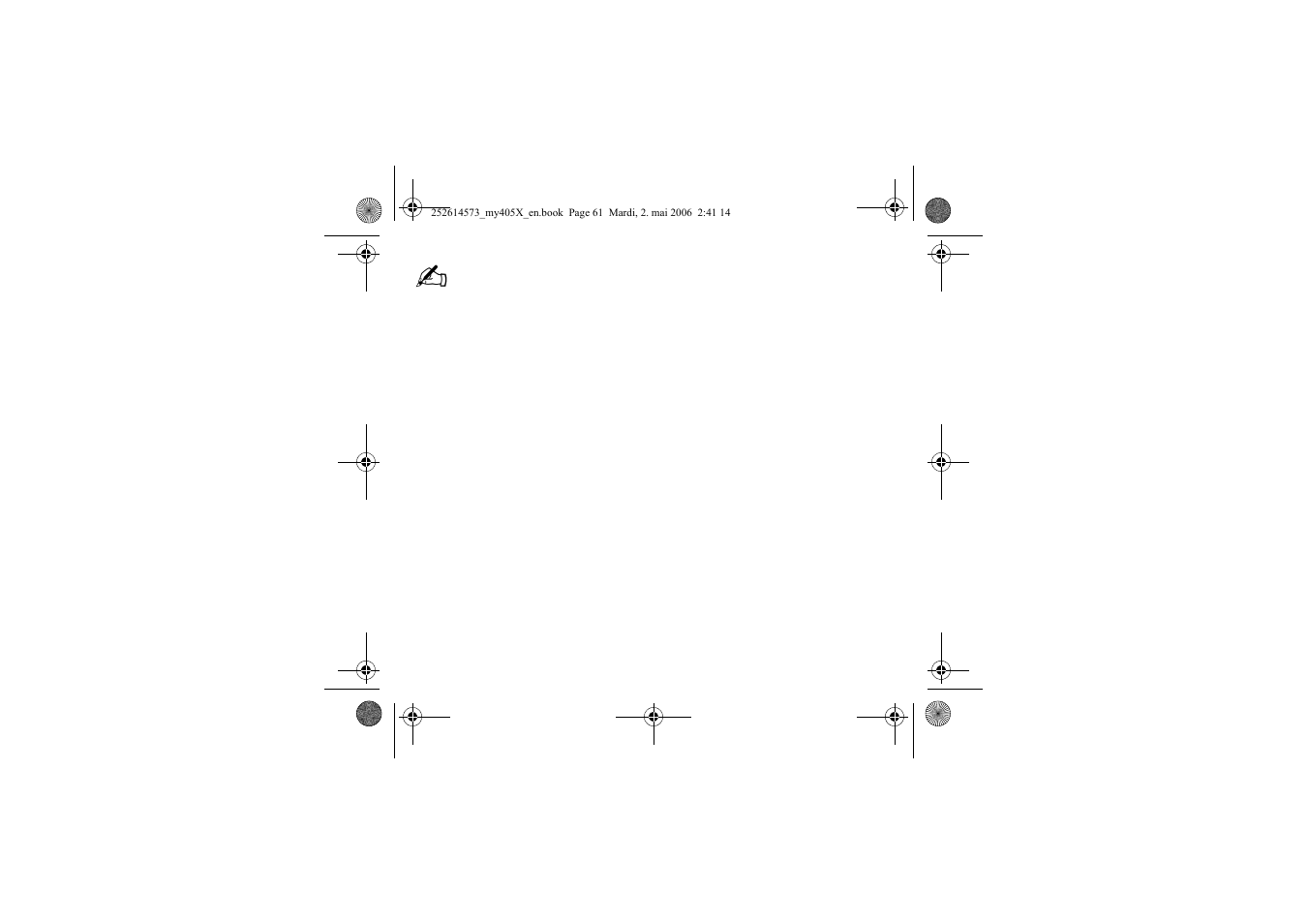 Sagem my405X User Manual | Page 61 / 64