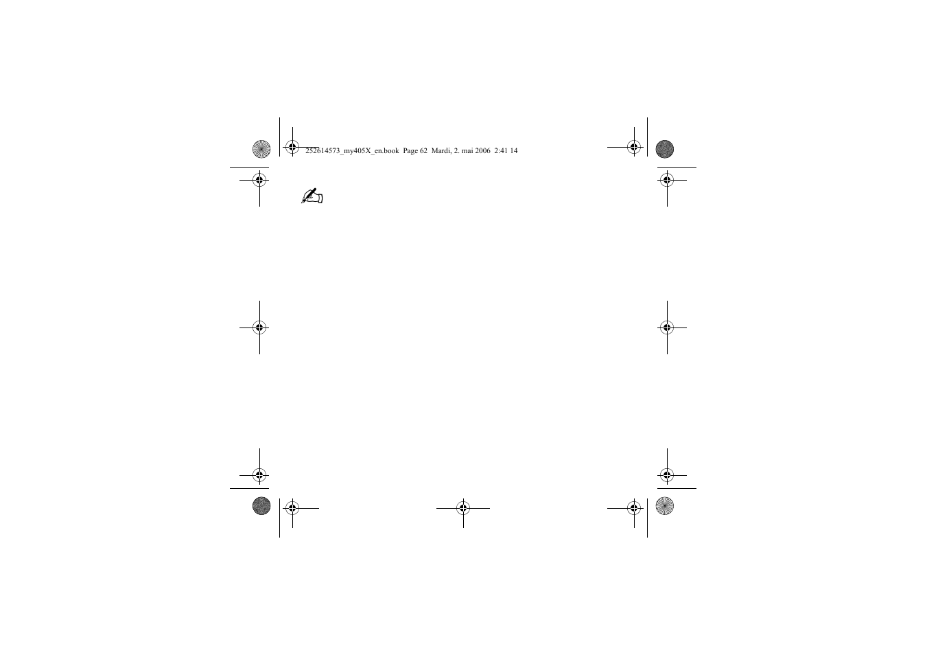 Sagem my405X User Manual | Page 62 / 64